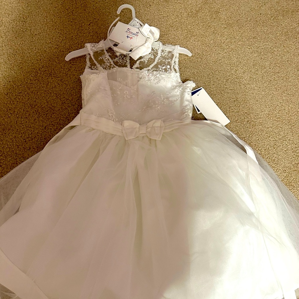 Girls size 10 white dress